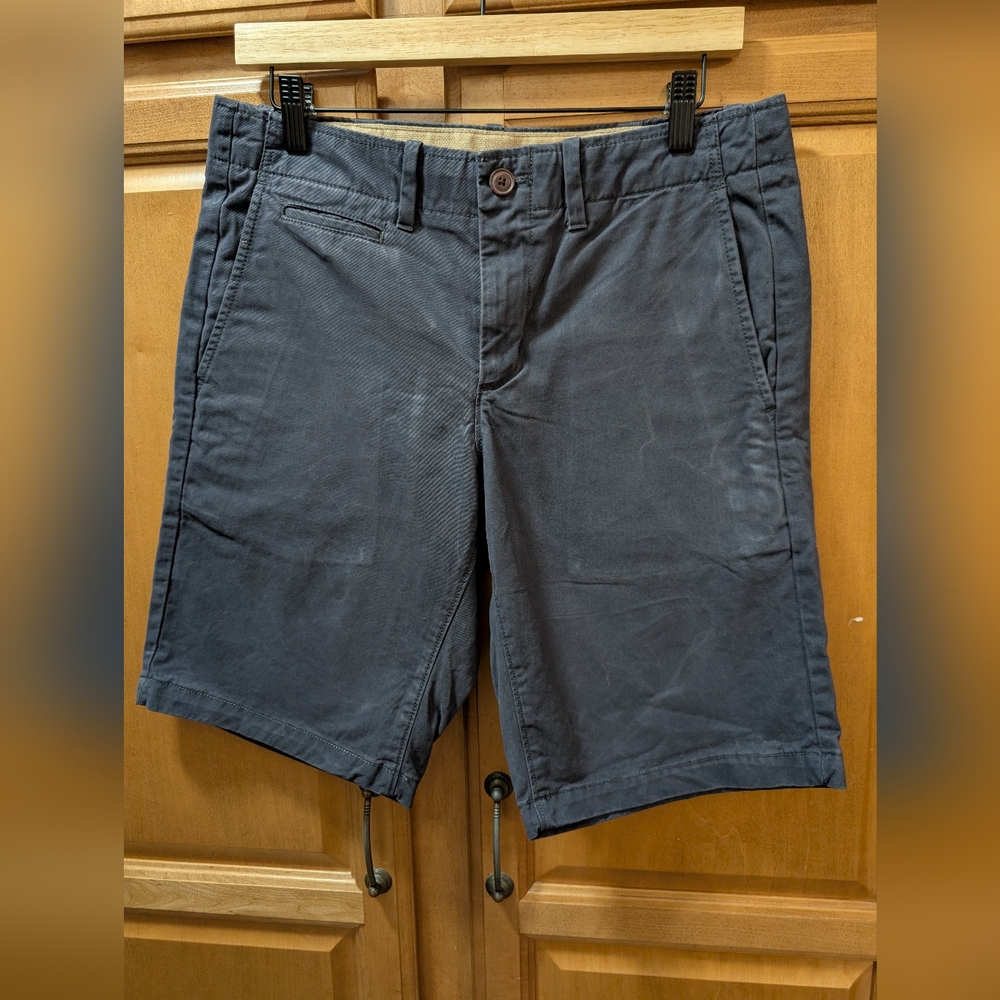 GAP Men's Slate Blue Flat Front Shorts